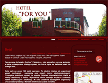 Tablet Screenshot of hotel-foryou.pl